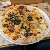 Kimchi Pizza at Premarché Alternative Diner in Kyoto