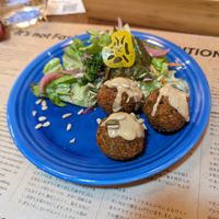 Falafel at Premarché Alternative Diner in Kyoto