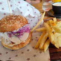 Barbarian burger at Premarché Alternative Diner in Kyoto