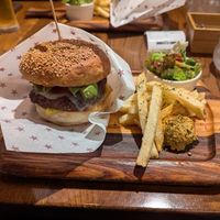 Avocado burger. at Premarché Alternative Diner in Kyoto
