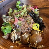 Vegan falafel bowl  at Premarché Alternative Diner in Kyoto