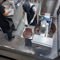 Fresh chocolate at Premarché Alternative Diner in Kyoto