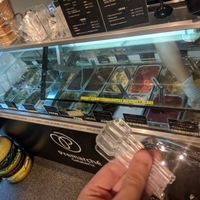 Finding our choice gelatos - took a while, worth it! at Premarché Alternative Diner in Kyoto