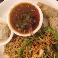 Chinese snacks  at Shri Annapurna in Varanasi