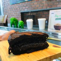 Vegan chocolate cake 😋 at The Flock Cafe in Siem Reap