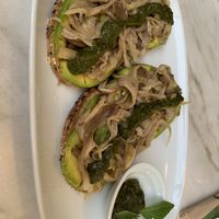 Avo oyster mushroom toast  at The Flock Cafe in Siem Reap