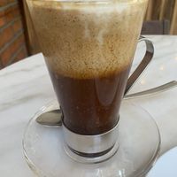 Coffee with soy milk swimming   at The Flock Cafe in Siem Reap