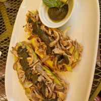 Mushroom, avocado and pesto toast   at The Flock Cafe in Siem Reap