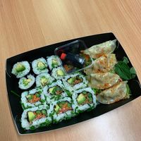 Vegan sushi collection at Itsu in North London