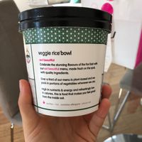 Veggie bowl at Itsu - Sheldon Square in West London