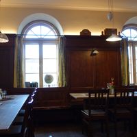 Indoor seating at Tante Paula im Mailkeller  in Rosenheim