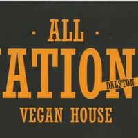 All Nations Logo at All Nations Vegan House in North London