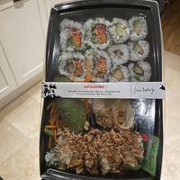 all vegan options in a deluxe meal at Itsu - Gracechurch St in London