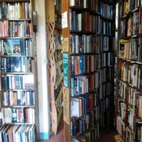 Secret door. at Scarthin Books Cafe in Cromford