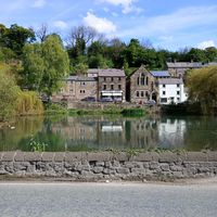 Beautiful setting at Scarthin Books Cafe in Cromford