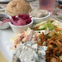 Vegan ploughman’s with Mushroom pate  at Scarthin Books Cafe in Cromford