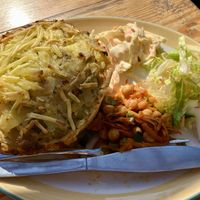 Homity pie  at Scarthin Books Cafe in Cromford