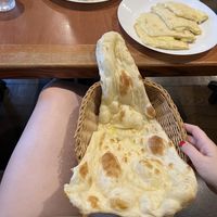 This is the plain naan, it was as large as my leg!! 😂  at Spice Oven in Tokyo