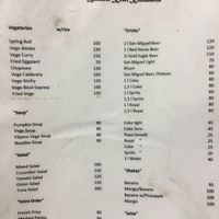 Menu at Bakhaw Kiwi in Cebu