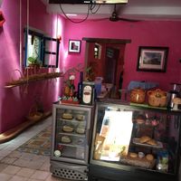 Front desk at Yutsil Cafe Boutique in Valladolid
