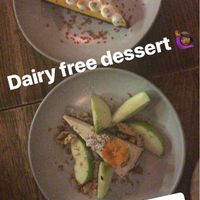 Walnut cheesecake and chocolate tart  at The Butcher's Wife in Central Singapore