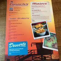 Vegan menu at Huck's in Brandon