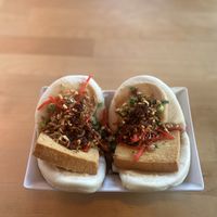 Tofu baos  at Dumplings of Fury in Seattle