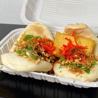 tofu bao (takeout) at Dumplings of Fury in Seattle