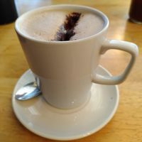 Hot chocolate (May 2025) at Sophie's in Aberystwyth