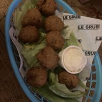 Garlic mushrooms  at Le Pub in Newport