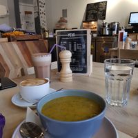 Vegan soup at The Stove in Dumfries