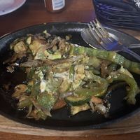 Fajitas with vegan sour cream, pico de gallo, and guacamole.   at Cocina Michoacana in Oakdale