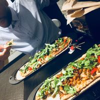 Vegan friendly pizza . at &pizza - F St NW in Washington