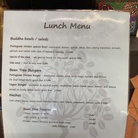 Limited vegan options at The Bean Tree Cafe in Alice Springs