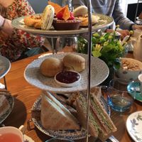 Vegan afternoon tea in full (for two people) at 60 Hope Street in Liverpool