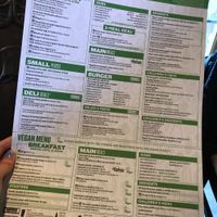 Vegetarian and vegan menu at The Red Lion in Thetford