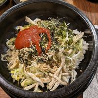 Mushroom & tofu bibimbap at Dubuga Tofu Go - Bibimbap Restaurant - 두 부가 in Busan