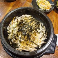 Mushroom bibimbap at Dubuga Tofu Go - Bibimbap Restaurant - 두 부가 in Busan