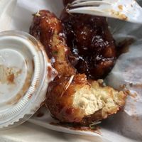 Sorry I ate it before the picture 😅 BBQ Wings 🤤   at The Reizod Vegan Experience in Columbia