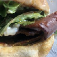 Bacon Swizz Burger 👌🏾  at The Reizod Vegan Experience in Columbia