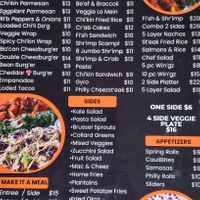 Main Menu at The Reizod Vegan Experience in Columbia