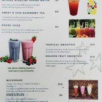 Beverages at The Reizod Vegan Experience in Columbia