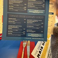 Vegan menu Nov 2024  at The Pancake House - Center Parcs in Warminster