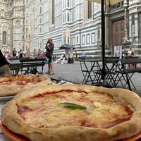 4 cheeses, gluten free pizza  at Mister Pizza - Duomo in Florence