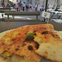 Vegan calzone at Mister Pizza - Duomo in Florence