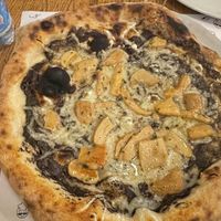 Too much truffle… made the wrong choice here, but also dough itself very chewy   at Mister Pizza - Duomo in Florence