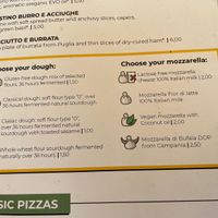 2€ added if choosing vegan cheese  at Mister Pizza - Duomo in Florence