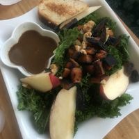 Half kale salad with no feta cheese at Iguana Juan's in San Pedro