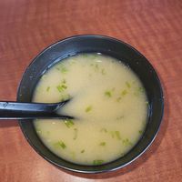 Vegan miso soup at Blufin Sushi in Fresno