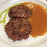 Vegan hamburgers at Sarasate in Pamplona